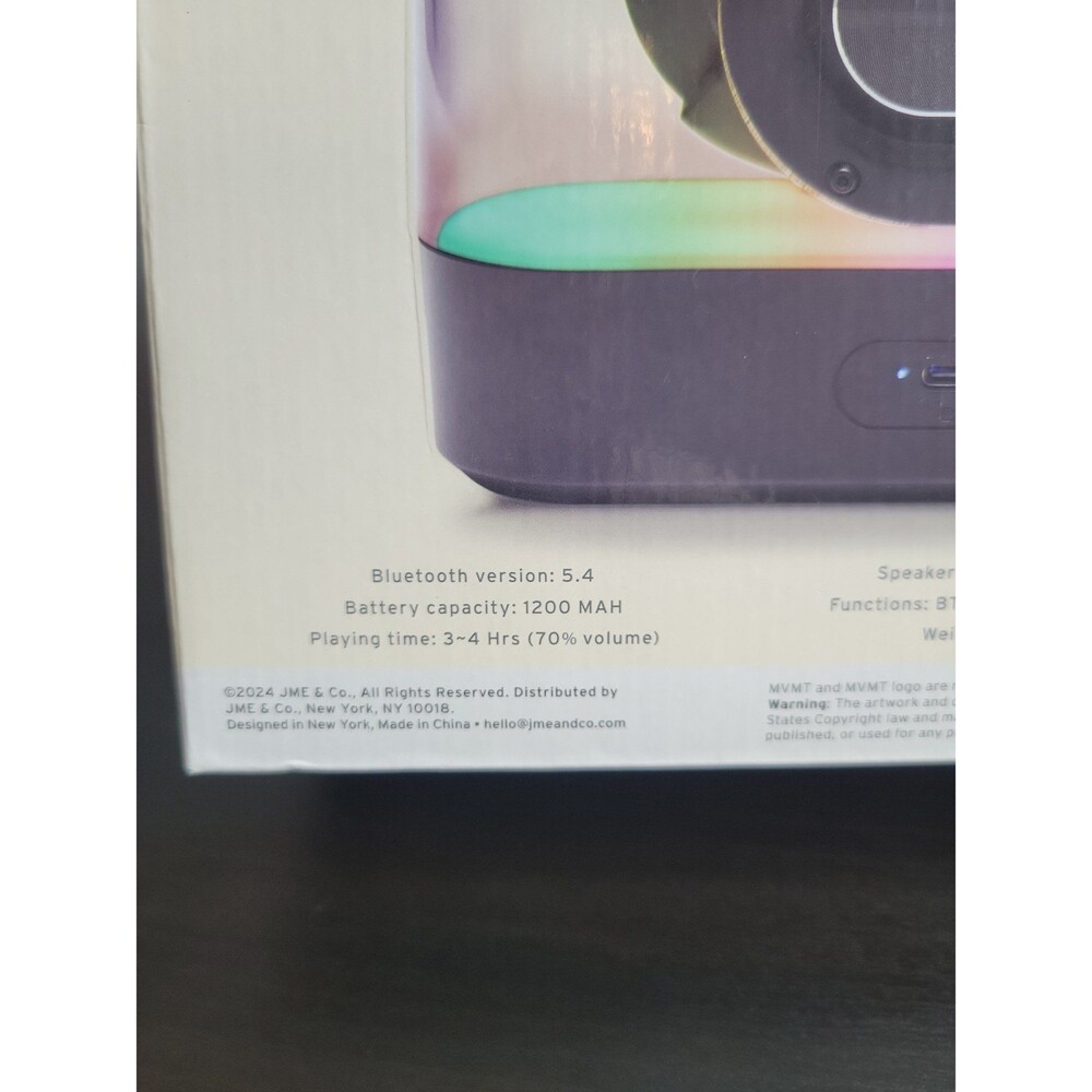 Borealis light up bluetooth wireless stereo speaker - Picture 5 of 7